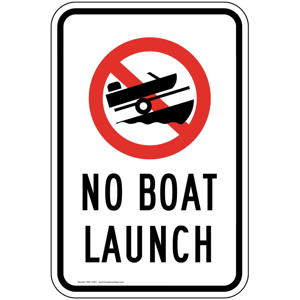 Boat Fishing Sign 