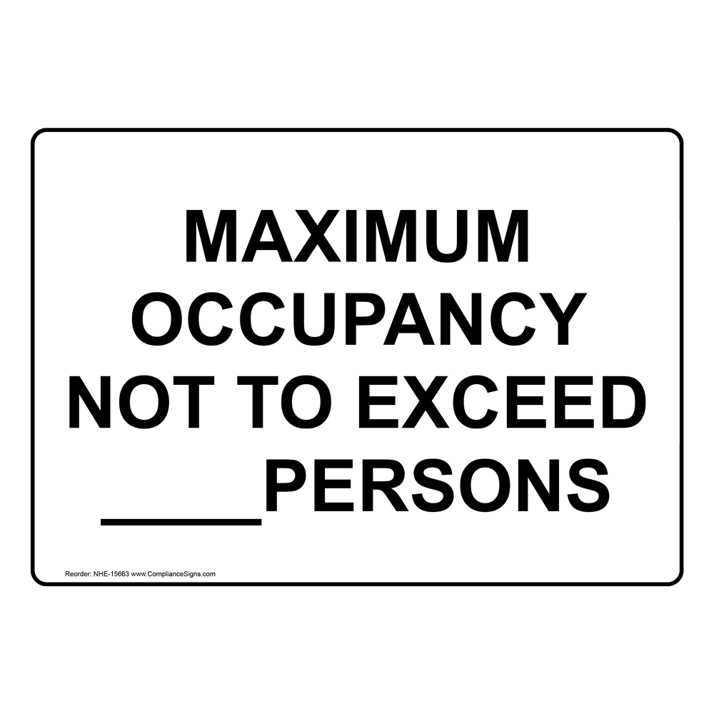 facilities-custom-sign-maximum-occupancy-not-to-exceed-persons