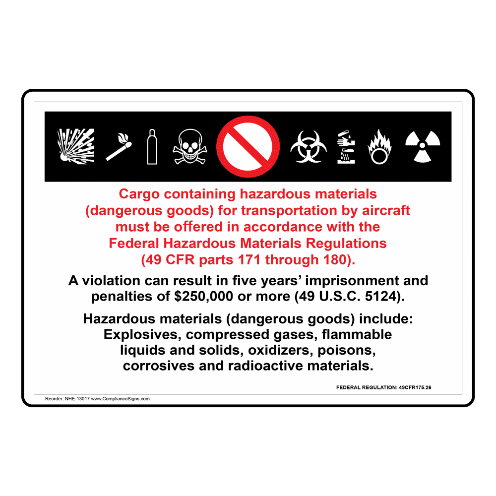 carriage-by-aircraft-sign-materials-dangerous-goods-made-in-usa