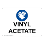 Vinyl Acetate Sign With PPE Symbol NHE-37567