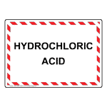 Hydrochloric Acid Sign NHE-38594_WRSTR