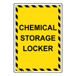 Portrait Chemical Storage Locker Sign NHEP-26993