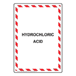 Portrait Hydrochloric Acid Sign NHEP-38594_WRSTR