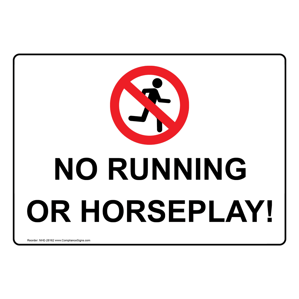 no running