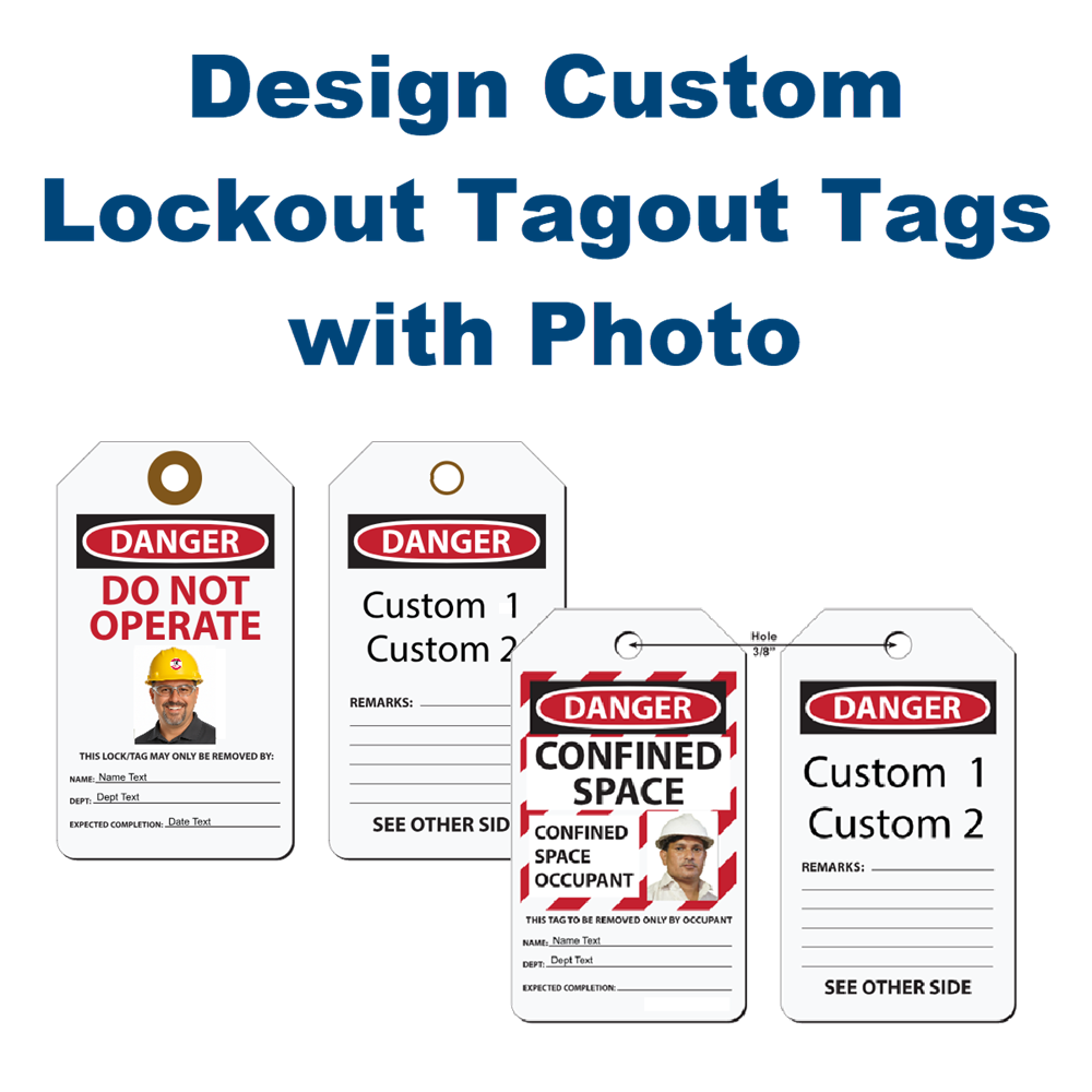 Custom Lockout-Tagout Tags with Photo