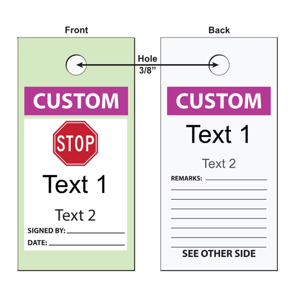 Custom Safety Tags with Custom Headers | Design Online