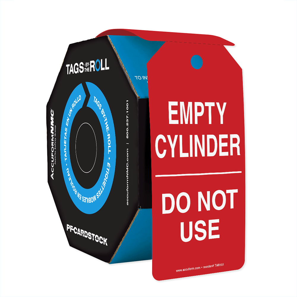Empty Cylinder-Do Not Use Safety Tags - Tag Dispenser