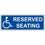 Reserved Seating Sign for Accessible NHE-19402