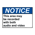 ANSI NOTICE This area may be recorded Sign ANE-38941