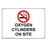 Oxygen Cylinders Storage Area Sign Stock Vector (Royalty, 51% OFF