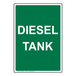 Portrait Diesel Tank Sign NHEP-33474_GRN