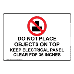 Do Not Place Objects On Top Keep Sign With Symbol NHE-28616