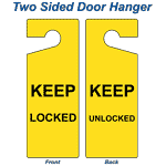 Keep Locked - Keep Unlocked Sign NHE-18087