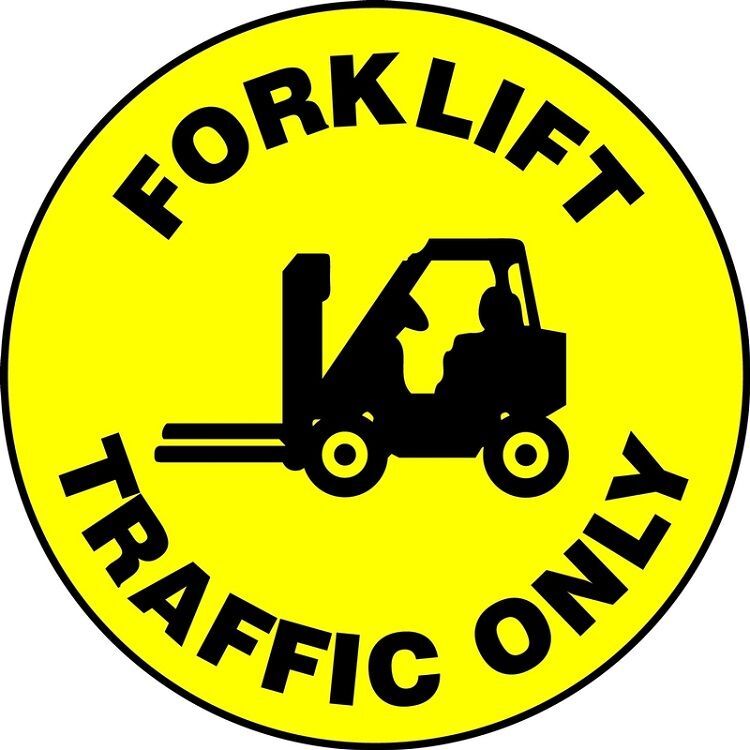 LED Floor Sign Projector Lens ONLY - Forklift Traffic