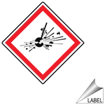 GHS Exploding Bomb Symbol Label GHS-LABEL_SYM_1103