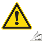 Hazard Alert Symbol Label for Watch Your Step LABEL_TRIANGLE_04