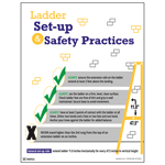 Ladder Set-Up & Safety Practices Poster CS240235