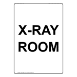 Portrait X-Ray Room Sign NHEP-6692