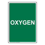 Portrait Oxygen Sign NHEP-30833