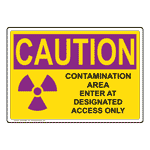 OSHA RADIATION CAUTION Contamination Sign With Symbol ORE-26967
