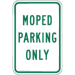 Moped Parking Only Sign for Parking Control PKE-13888