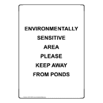 Portrait Environmentally Sensitive Area Please Sign NHEP-50003