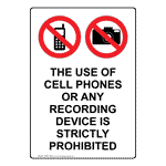 Portrait The Use Of Cell Phones Sign With Symbol NHEP-35256
