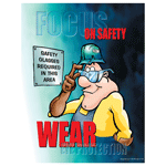 Focus On Safety Wear Eye Protection Poster CS328265