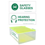 Acrylic PPE Container with Lid CS354954