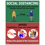 Social Distancing Avoid Close Contact Poster CS674660