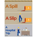 A Spill A Slip A Hospital Trip Poster
