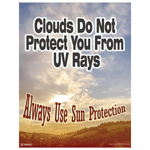 Clouds Do Not Protect You From UV Poster CS670101