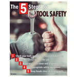 The 5 Steps To Tool Safety Poster CS397344
