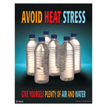 Avoid Heat Stress Poster, 22x17 in. Paper