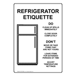 Refrigerator Etiquette Sign