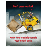 Don't Press Your Luck Poster, 22x17 in. Paper