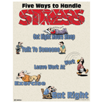 Five Ways To Handle Stress Poster, 22x17 in. Paper