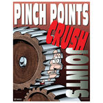 Pinch Points Crush Joints Poster, 22x17 in. Paper