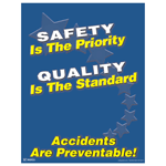 Safety Is The Priority Poster, 22x17 in. Paper