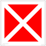 Reflective Unsafe Abandoned Building Sign