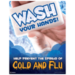 Wash Your Hands! Help Prevent The Spread Poster, 22x17 in. Paper