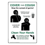 Cover Your Cough Stop The Spread Of Germs Sign