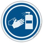 Graphic [SANITIZE HANDS] Static Cling Window Sign CS204783