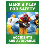 Make A Play For Safety Poster