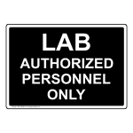 Lab Authorized Personnel Only Sign NHE-25048