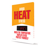 Avoid Heat Stress LED Temperature Display Sign CS555974