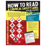 How To Read A Chemical Safety Label Poster, 22x17 in. Paper