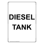 Portrait Diesel Tank Sign NHEP-33474