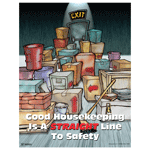 Good Housekeeping Straight Line To Safety Poster