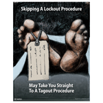 Skipping A Lockout Procedure Poster, 22x17 in. Paper